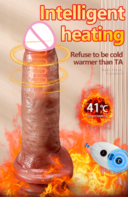 Huge Dildo Vibrator Dildo Heating Wireless Remote Telescopic Dildo Vibrator For Women Realistic Penis Swing Dick SexToys