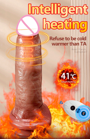 Huge Dildo Vibrator Dildo Heating Wireless Remote Telescopic Dildo Vibrator For Women Realistic Penis Swing Dick SexToys