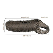 Silicone Penis Cock Rings Delay Ejaculation Penis Magnify Condoms Dick Sleeve Glans Cover Enlargement Sex Toys For Men Reusable