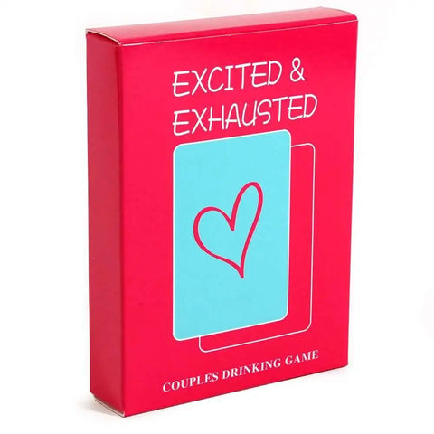 Excited And Exhausted Adult 50X Playing Cards Drinking Card Game Designed For Couples As It Helps To Strengthe