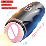 Upgraded  Automatic Thrusting Sucking Male Masturbators 3D Realistic Textured Blowjob Toy Pocket Pussy Stroker Sex Toys for Men