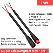 6mm M6 2 3 4 5  Pin male female Julet Electric bike Butt Plug Connector waterproof Scooter Brake Cable Pluger Signal Sensor