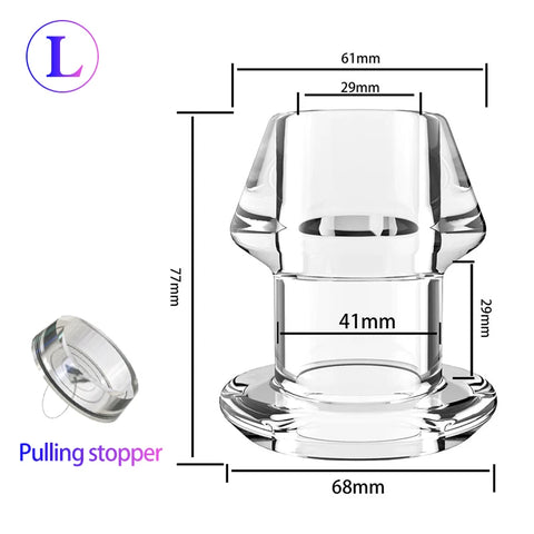 5 Sizes Hollow Butt Plugs Anal Plug/Dilator/Tunnel/Cleaning/Expansion/Masturbator/Shower Enema Prostate Massager Intimate Goods