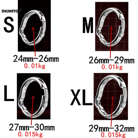 Metal Cock Rings For Men Circumcision Blocker Glans Penis Ejaculation Sleeve Delay Training Semen Lock Ring Circumcision Blocker
