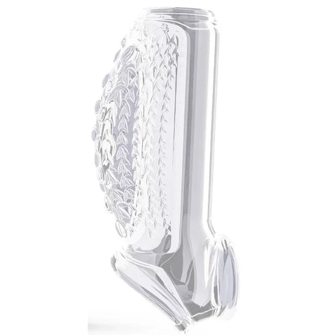 Silicone Penis Cock Rings Delay Ejaculation Penis Magnify Condoms Dick Sleeve Glans Cover Enlargement Sex Toys For Men Reusable