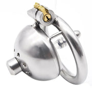 Male Chastity Cage With Stealth Lock Device 304 Steel Cock Rings Horse Eye Urethral Catheter Dilator Penis Plug Urethra Catheter