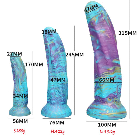 Silicone Realistic Dildo Luminous Monster Dildo Deep Anal Plug Explore Prostate Massage Anal Dildo Butt Plug Anal Toys Sexshop