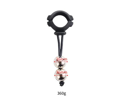 Men Cock Rings Drop Ball Heavy Weight Stretcher Silicone Penis Ring Enlargement Extender Pull Eexercise Tool Adult Erotic Toys