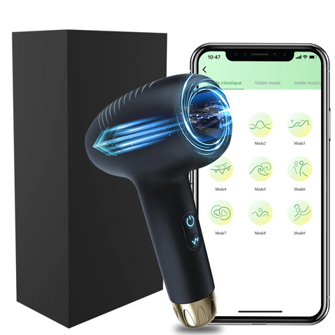 Automatic Male Masturbator Smart Pressure-Sensing Male Masturbator Cup Intense Frequency Dual Open-Ended Stroker Penis Massager