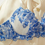 Toucheart Sexy Lingerie Set Blue Sexy Comfortable Lingerie Set For Women Simple Sexy Perspective Lace Pure Lust Lingerie Suit