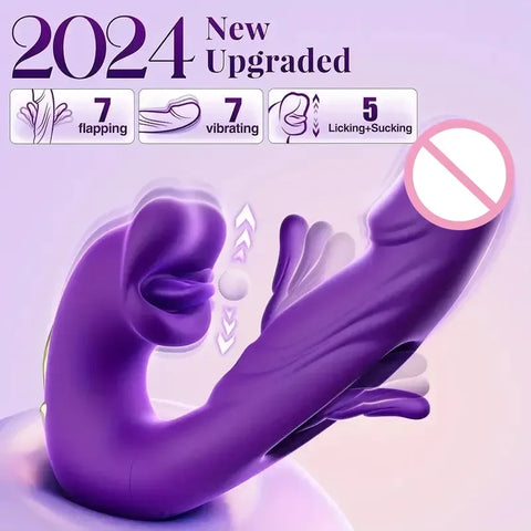 Tongue Vibrator Nipple Clitoral Stimulator G-spot Vaginal Insertion Vibrator Anal Plug Waterproof Dildo Adult Products