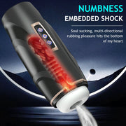 Upgraded  Automatic Thrusting Sucking Male Masturbators 3D Realistic Textured Blowjob Toy Pocket Pussy Stroker Sex Toys for Men