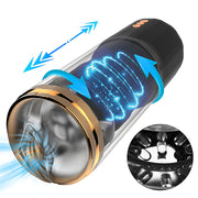 Upgraded  Automatic Thrusting Sucking Male Masturbators 3D Realistic Textured Blowjob Toy Pocket Pussy Stroker Sex Toys for Men