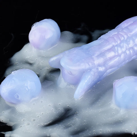 Ovipositor Dildo Pneumatic Monster Dildo with 5 Eggs, 8.1inch Silicone Anal Dildo Anal Plug Adult Sex Toys for Women G Spot