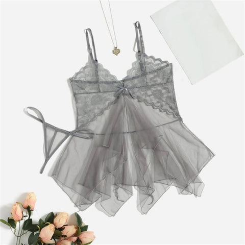 Women's Lace Fluoroscopy Beauty Elegant Reverie Sexy Lingerie Sexy Lingerie Role Play Lingerie Sexy for Women Push up