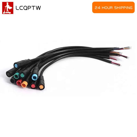 Butt Plug Connector Wiring for Electric Scooter Pluger Signal Sensor Female Male Cable E-bike 2 3 4 5 6 Pin Brake Cable