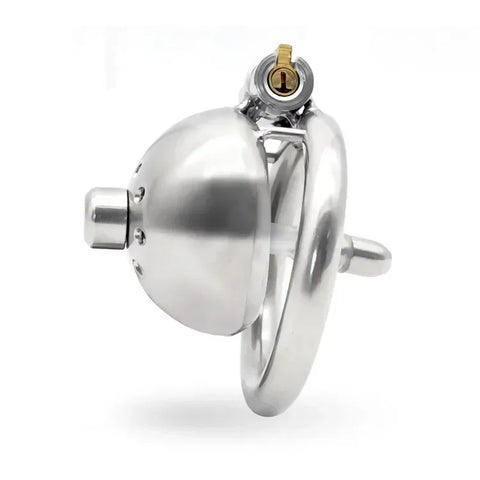 Male Chastity Cage With Stealth Lock Device 304 Steel Cock Rings Horse Eye Urethral Catheter Dilator Penis Plug Urethra Catheter