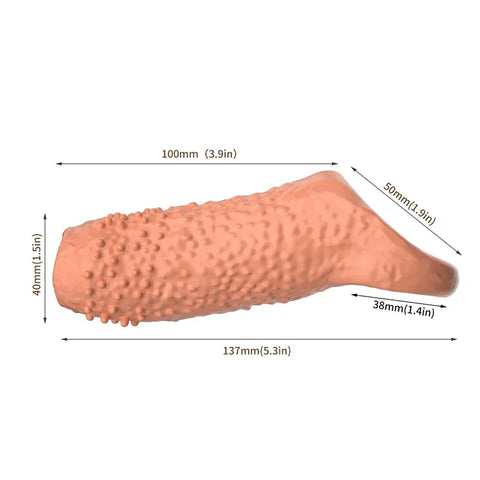 Silicone Penis Cock Rings Delay Ejaculation Penis Magnify Condoms Dick Sleeve Glans Cover Enlargement Sex Toys For Men Reusable