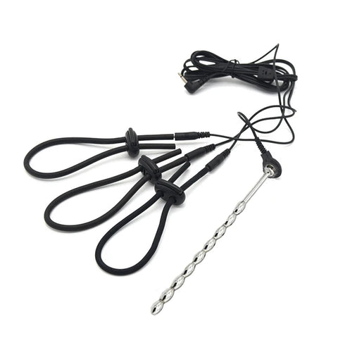 Electroshock Defensa Estim Electro Electric Shock Penis Plug Cock Rings Chastity Cage Anal Plug Nipple Clamps E-stim Bdsm Toys