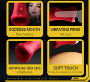 2 in 1 Male Tongue Licking Vibrator Deep Throat Male Glans Penis Training Cup Glans Stimulation Exercise Masturbators for Men