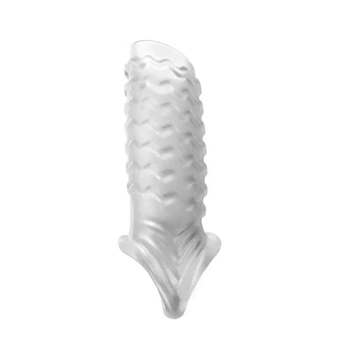 Newest Reusable Penis Sleeve Cock Rings Delay Ejaculation Clit Stimulation Penis Enlargemt Nozzle Sexy Toys for Men