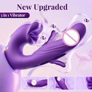 Tongue Vibrator Nipple Clitoral Stimulator G-spot Vaginal Insertion Vibrator Anal Plug Waterproof Dildo Adult Products