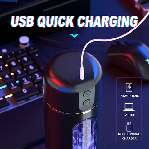 Automatic Male Masturbator Cup Sucking Vibrating Masturbation Machine Vagina Pusssy Blowjob Vibration Toys for Man Adults 18