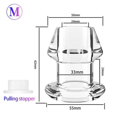 5 Sizes Hollow Butt Plugs Anal Plug/Dilator/Tunnel/Cleaning/Expansion/Masturbator/Shower Enema Prostate Massager Intimate Goods