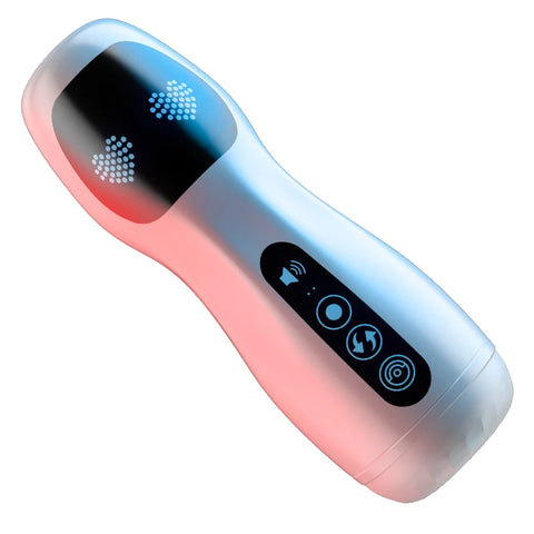 Smart Voice Male Masturbator Cup - Powerful Vibration Pulse & Air Pressure Suction Pleasure Device