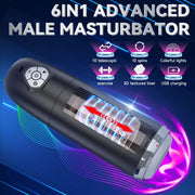 Automatic Male Masturbator Cup Vibration Vibrating Masturbation Machine Vagina Pusssy Blowjob Toys for Man Adults 18