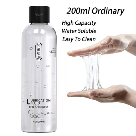 200ML Lubricant Water-based Lube Safe Intimate Gel Vaginal Anal Lubricating Oil Adult For Women/Men Couple Erotic Product