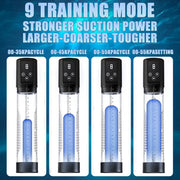 Automatic Electric Penis Vacuum Pump with 9 Suction Levels Thicken Penis Enlargement Enhance Sex Toy Masturbators for Men