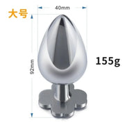 Lucky Clover Gem Anal Plug,S/M/L Size Four Leaf Clover Stainless Steel Crystal Jewelry Anal Butt Plugs