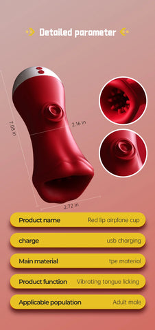 2 in 1 Male Tongue Licking Vibrator Deep Throat Male Glans Penis Training Cup Glans Stimulation Exercise Masturbators for Men