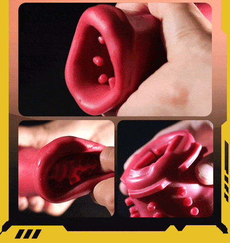2 in 1 Male Tongue Licking Vibrator Deep Throat Male Glans Penis Training Cup Glans Stimulation Exercise Masturbators for Men