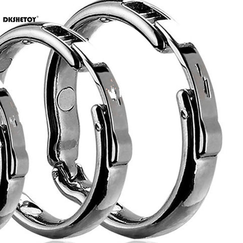 Metal Cock Rings For Men Circumcision Blocker Glans Penis Ejaculation Sleeve Delay Training Semen Lock Ring Circumcision Blocker