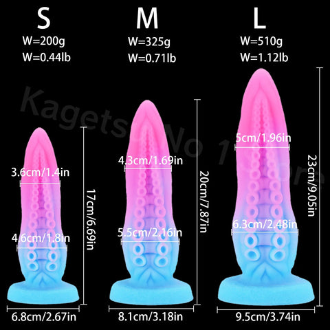 Colored Tentacle Anal Plug Large Anal Dildo Suction Cup Big Butt Plugs Female Masturbator Anal Dilator Men Women Toys For Adults