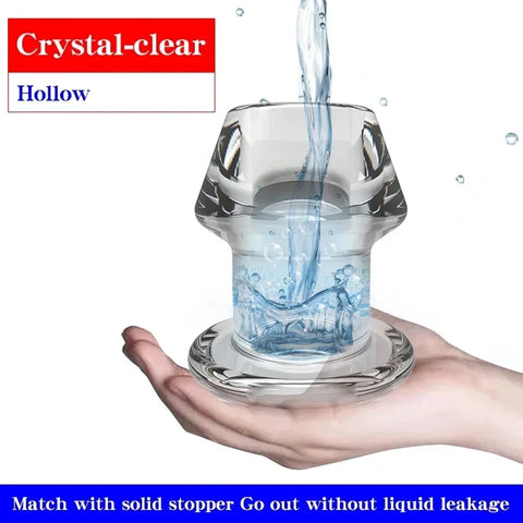 5 Sizes Anal Plug Dilator Hollow Butt Plugs Tunnel Cleaning Expansion Masturbator Shower Enema Prostate Massager Intimate Goods