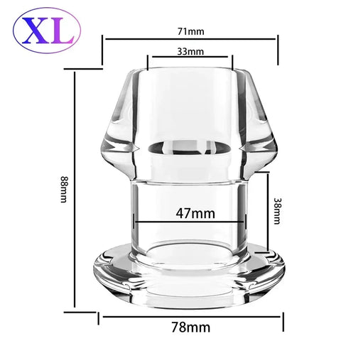 5 Sizes Anal Plug Dilator Hollow Butt Plugs Tunnel Cleaning Expansion Masturbator Shower Enema Prostate Massager Intimate Goods