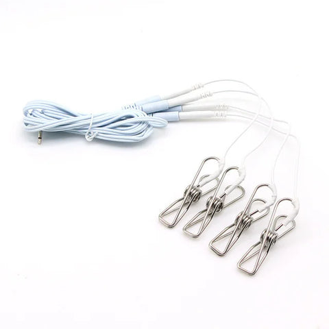 Electroshock Defensa Estim Electro Electric Shock Penis Plug Cock Rings Chastity Cage Anal Plug Nipple Clamps E-stim Bdsm Toys