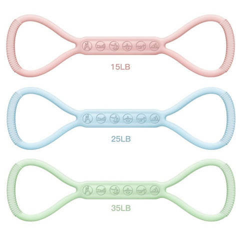 8-character Puller, 8-character Silicone Yoga Auxiliary Home Elastic Band Mini Band Kit, A Set Of 3, Light Three Medium, And Heavy Lower Body Loop Resistance Bands For Legs And Booty